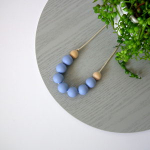 Shelley Beech Wood & Silicone Necklace