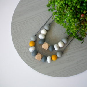 Tallow Beech Wood & Silicone Necklace