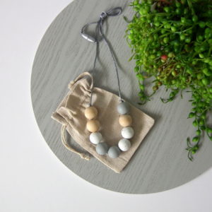Brooklet Silicone & Wood Necklace