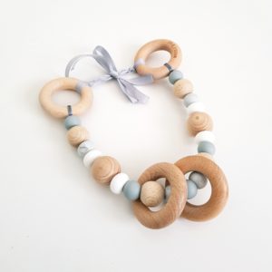 Pebble Rock Pram Garland - Grey