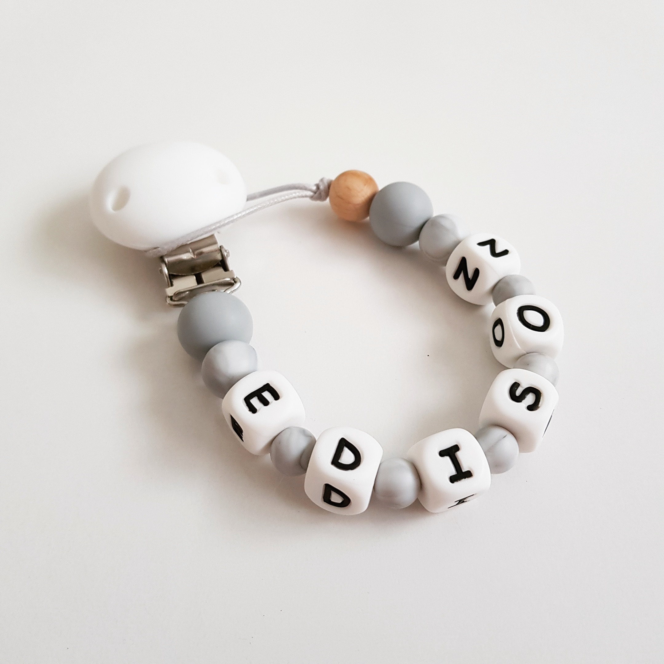 Maddie & Me Chew, Play, Wear Personalised Dummy Holder