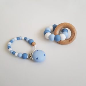 Powder & Pastel Blue Dummy Clip