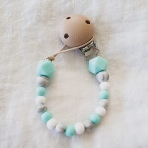 Hex Marble Mix Dummy Chain - Aqua