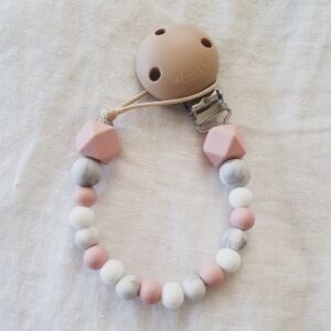 Hex Marble Mix Dummy Chain - Blush