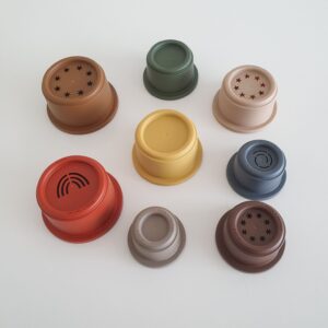 Mushie Retro Stacking Cups