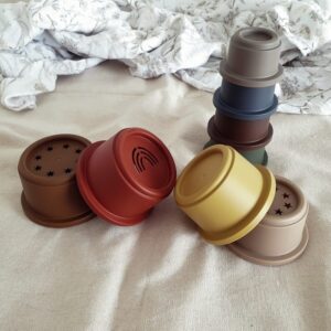 Mushie Retro Stacking Cups