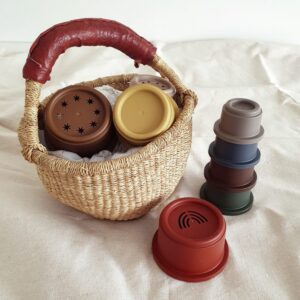 Mushie Retro Stacking Cups