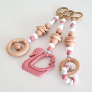 Swan Playgym Toys in Rose