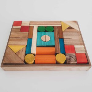 Colour Wooden Blocks - Qtoys