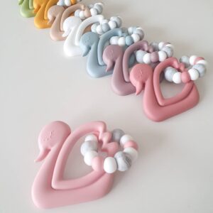 Luxe Swan Teething Toy