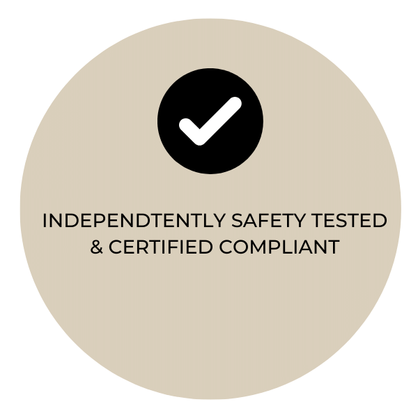 Independently Safety Tested and Certified