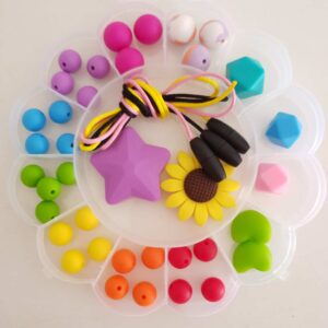 Maddie & Me Kid's DIY Necklace Kits - Bright Rainbow