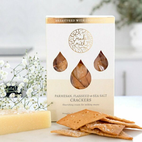 Made to Milk - Parmesan, Flaxseed and Sea Salt Lactation Crackers