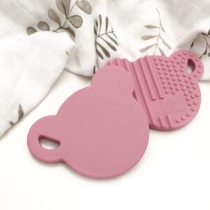 One Chew Three B+B Teething Disc - Rose Bear