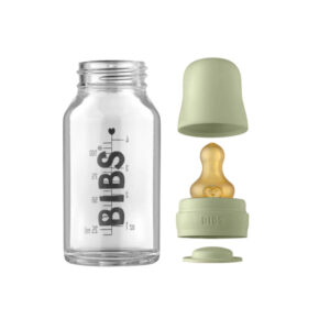 BIBS Glass Bottle 110ml - Sage