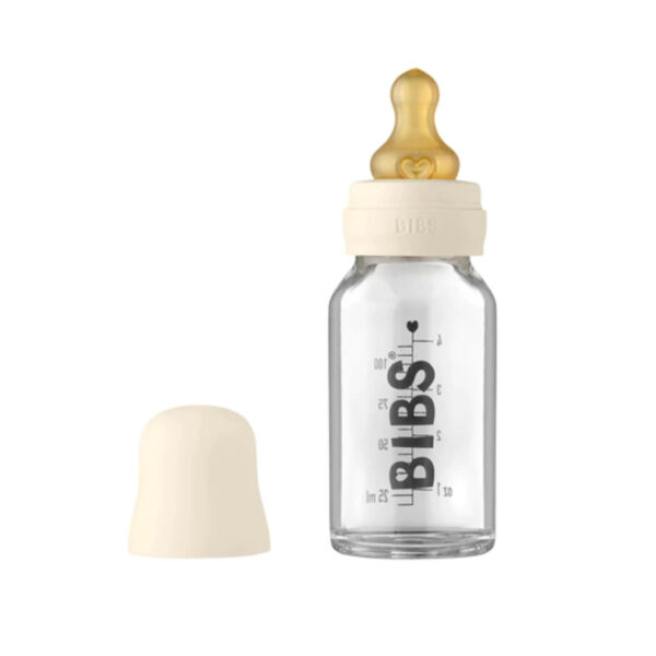 BIBS Glass Bottle 110ml - Ivory