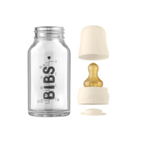 BIBS Glass Bottle 110ml - Ivory