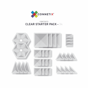 34 Piece Clear Pack - Connetix