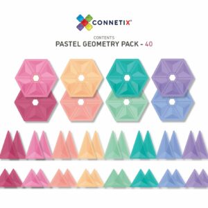 Connetix 40 Peice Pastel Geometry Pack