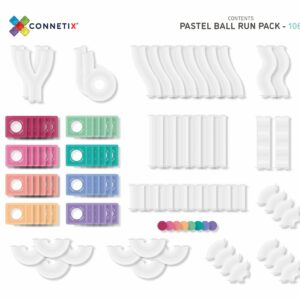 106 Piece Pastel Ball Run - Connetix