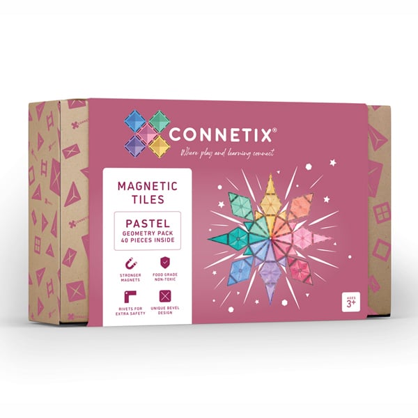 Connetix 40 Peice Pastel Geometry Pack