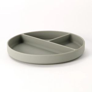 Silicone Divider Plate & Spoon - Sage