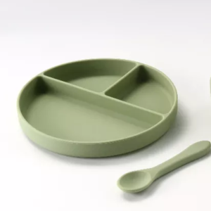 Silicone Divider Plate & Spoon